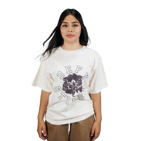 Polera Manga corta algodón color Beige Unisex-2