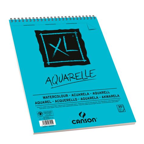 Croquera Canson XL Aquarelle 300gr 30 hjs A3 (29.7x42cm)-1