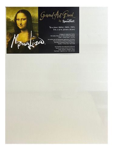 Tablero Rígido De Arte Gessoed Mona Lisa 22.5x30cm-0