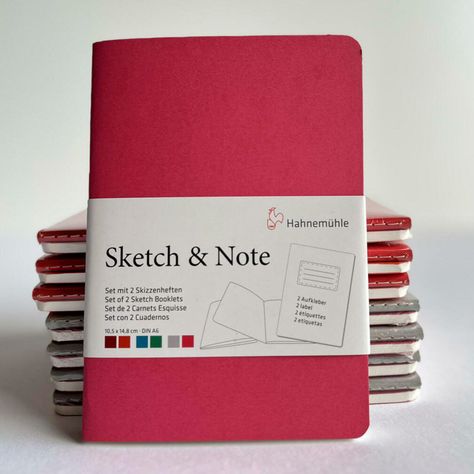 Set 2 libretas Sketch&Note Hahnemühle A6 Magenta gris-1
