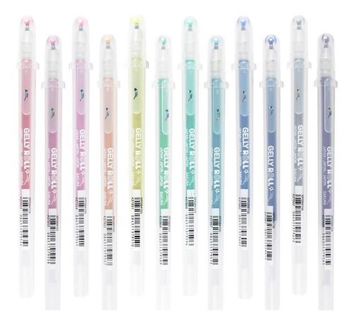 Lápices Gel Gelly Roll  12 Colores Stardust-3