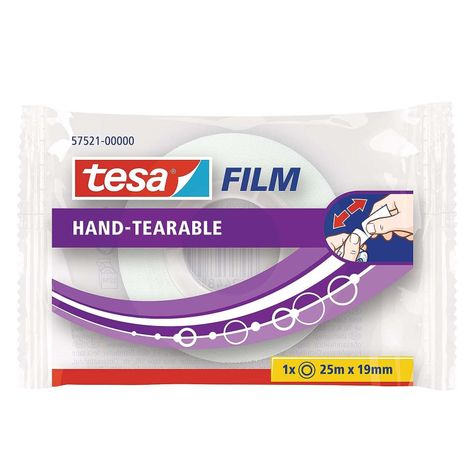 Cinta Adhesiva Corte Facil Tesa 19mm x 25mts-0