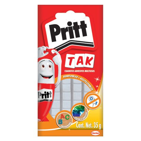 Adhesivo Multiuso Pritt Tak Cuadritos 35gr-0
