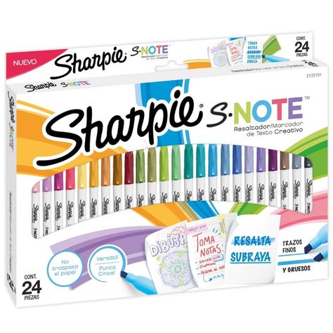 Marcador Sharpie S-note 24 Colores-0