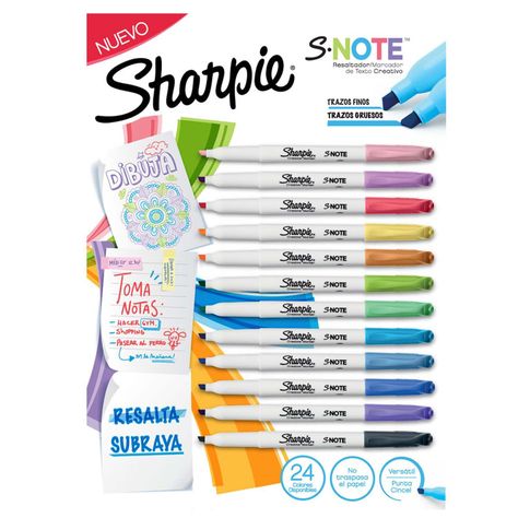 Marcador Sharpie S-note 24 Colores-2