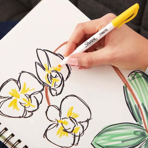 Marcadores Creativos Sharpie Acrilicos y S-Note 10 Colores-3