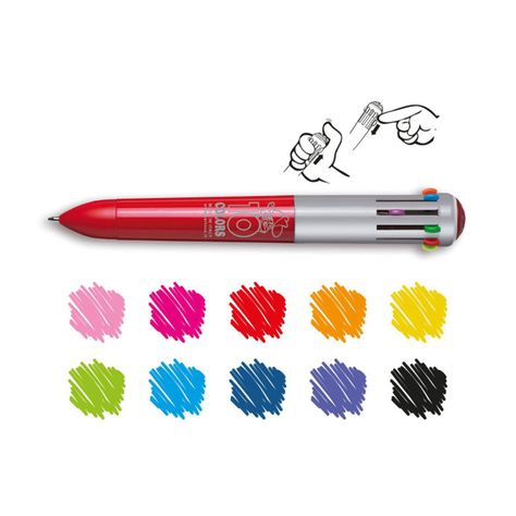 Bolígrafo Carioca 10 Colores Surtidos-1