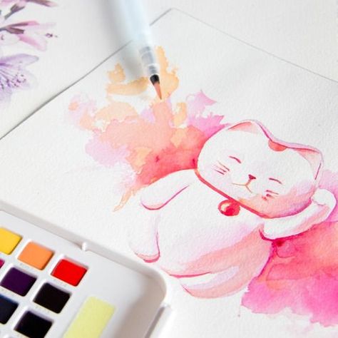 Sakura Koi Acuarela + Waterbrush  96 Colores-4