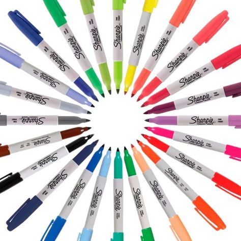 Set 24 Marcadores Sharpie Punta Fina Colores Surtidos-1