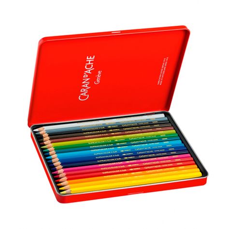 Lápices Acuarelables Caran d'Ache Supracolor (18 colores)-1