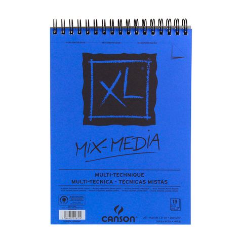 Croquera Canson XL Mix-Media 300gr 15 hjs A5(14.8x21cm)-0