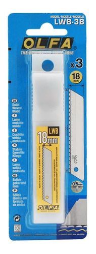 Repuesto Cuchillo Olfa Universal Dentado 3u-0