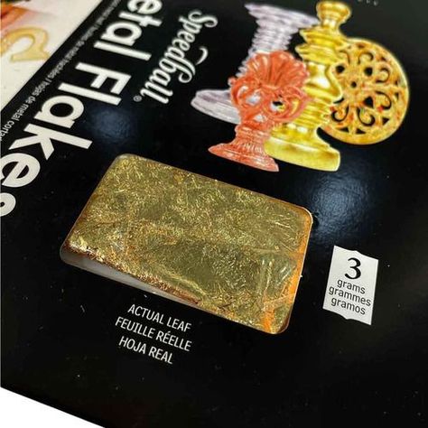 Bolsa De 3gr De Hojuelas Metálicas Pan De Oro Mona Lisa-1