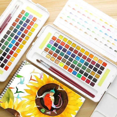 Sakura Koi Acuarela + Waterbrush  72 Colores-2