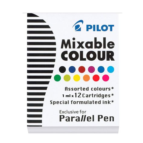 Cartucho Pilot Recarga para Pluma Parallel (12 colores)-0