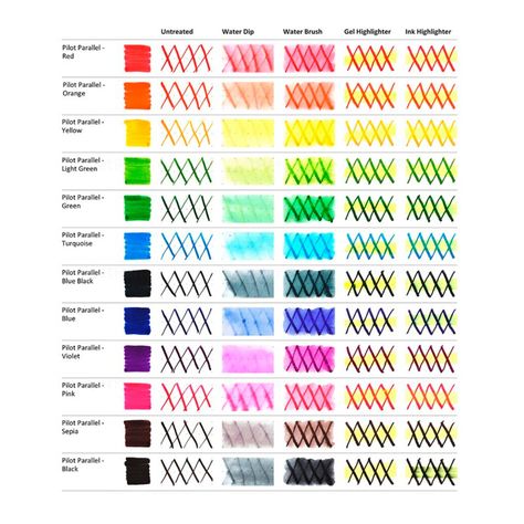 Cartucho Pilot Recarga para Pluma Parallel (12 colores)-2