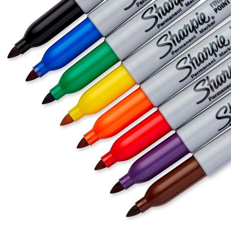 Set 8 Colores Marcador Sharpie Permanente Punta Fina-2