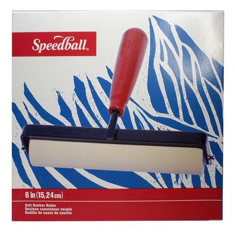 Rodillo De Goma Blanda Para Grabado Speedball 15cm-2