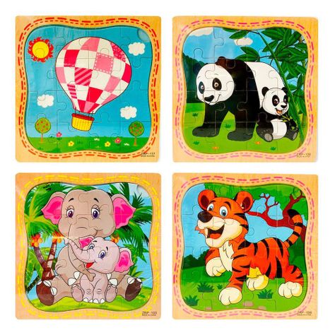 Pack 12 Puzzle Infantil Rompecabeza de 16 Piezas Cada Una-5