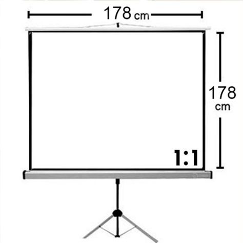 Telon con tripode  178X178cm , Mecanismo retractil-1
