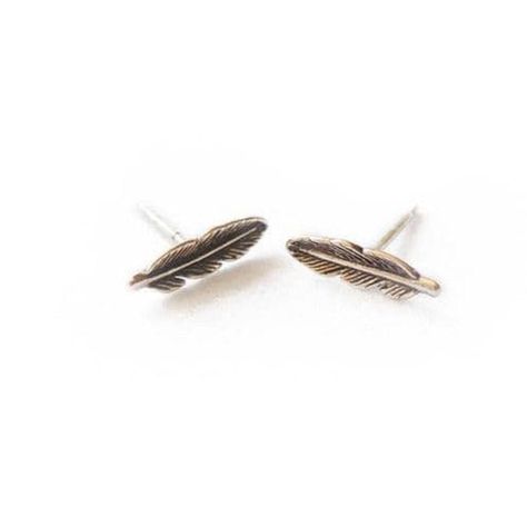 Aros pluma plata-0
