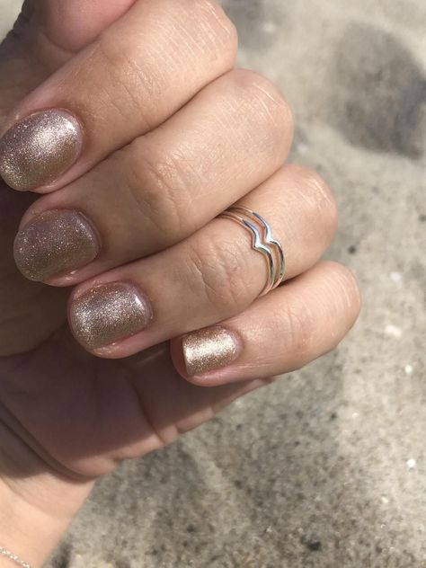 Anillo midi doble V plata-5