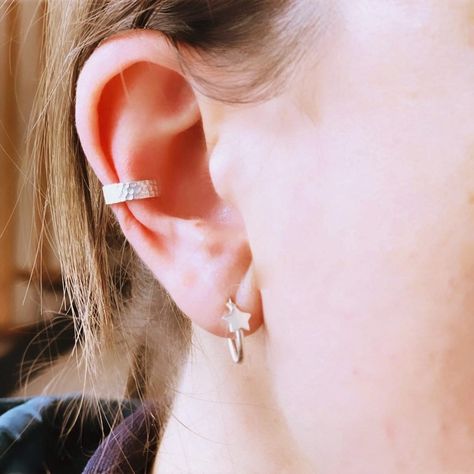 Cuff Machacado 10 mm plata-2