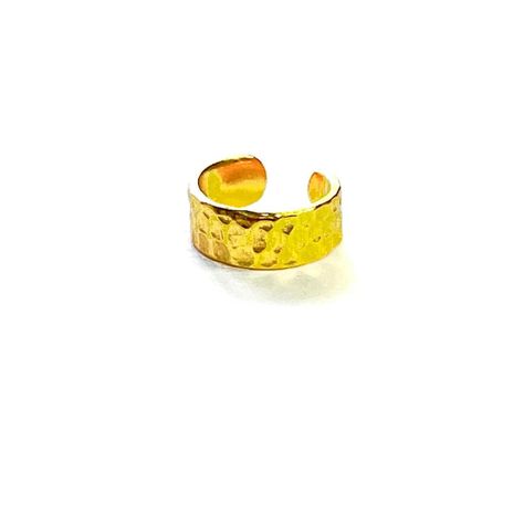 Cuff Machacado 10 mm Gold-0
