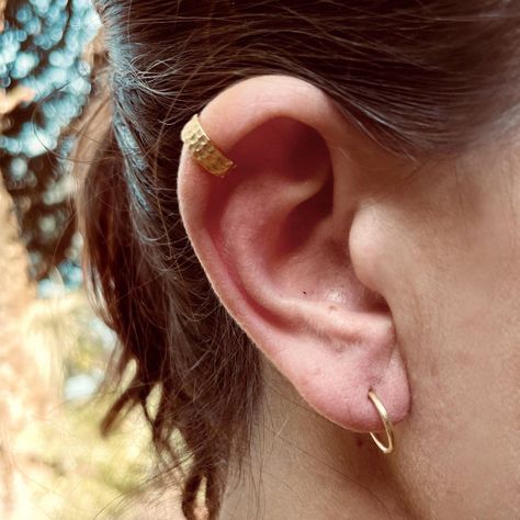 Cuff Machacado 10 mm Gold-1