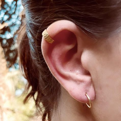 Cuff Machacado 10 mm Gold-5