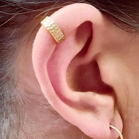 Cuff Machacado 10 mm Gold-7
