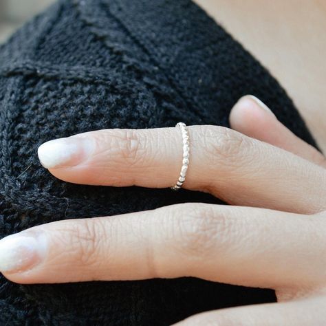 Anillo Midi Pelotitas Ajustable-4