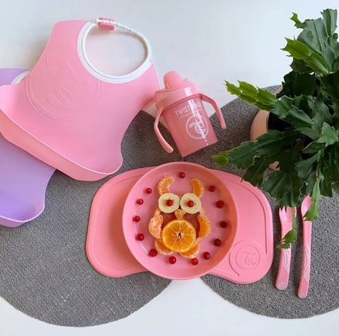 Set De Alimentación Menaje Twistshake Rosado-1