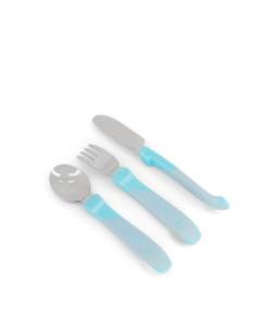 Set de cubiertos acero inoxidable 12M+ Twistshake-2