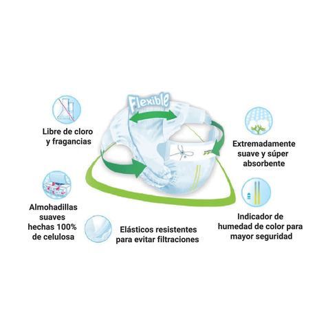 Pañales Ecológicos Nateen Premium L 64 unidades-1