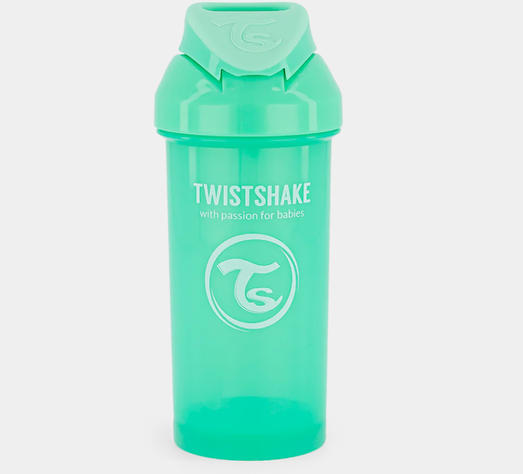 Vaso Con Bombilla Antiderrame 6m+ 360ml Verde-1