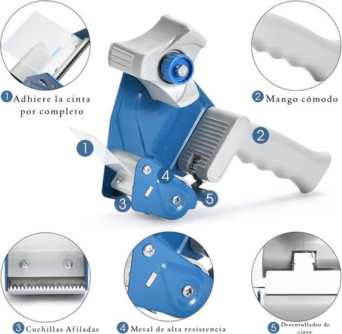 Dispensador De Cinta Maquina Embalaje Mudanza Reforzado Rd-2