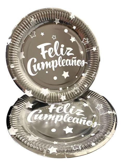 Pack X10 Platos Cumpleaños Desechables Decoración -1