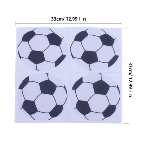 20 Servilletas de papel Feliz Cumpleaños Pelota -3