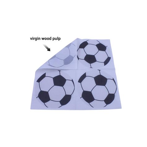 20 Servilletas de papel Feliz Cumpleaños Pelota -4