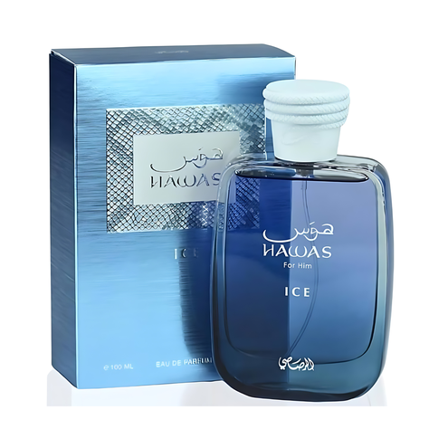 Perfume Hawas Ice Rasasi Edp 100ML Hombre.-0