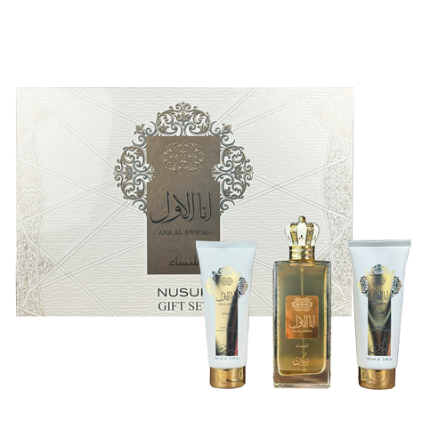 Estuche Ana Al Awwal Nusuk EDP 100ML +S/G 100ML +B/L 100ML Mujer-0