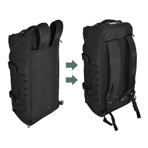 Bolso Viaje Mochila 60L Militar tactico molle Negro M6-3