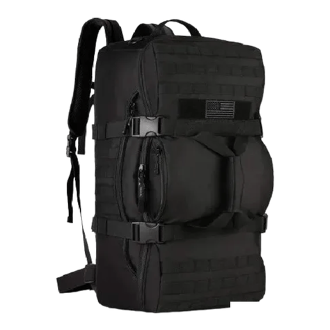 Bolso Viaje Mochila 60L Militar tactico molle Negro M6-0