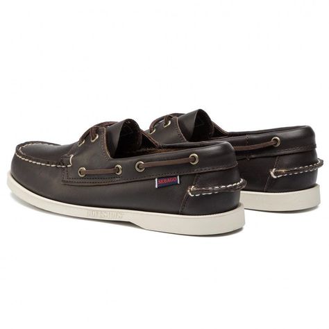 Mocasines de Cuero DOCKSIDES PORTLAND Café Hombre H00901-1