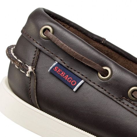 Mocasines de Cuero DOCKSIDES PORTLAND Café Hombre H00901-4
