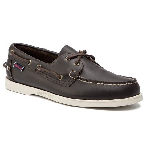 Mocasines de Cuero DOCKSIDES PORTLAND Café Hombre H00901-5