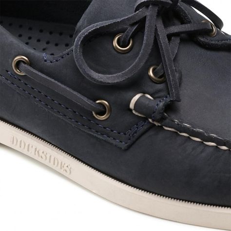 Mocasines de Cuero DOCKSIDES PORTLAND Azul Hombre H0908-2