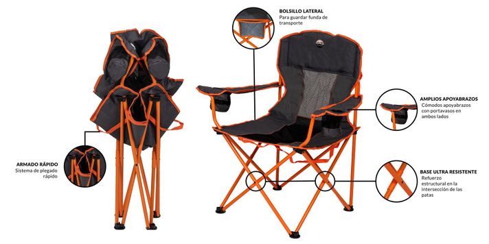 Silla de Camping Llaima XL Atakama Outdoor-5