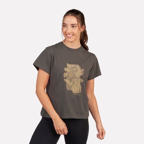 Polera Manga Corta Mujer Flora Atakama Outdoor-0